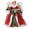 Roman 16.5" Red and White Angel Christmas Tree Topper, Unlit